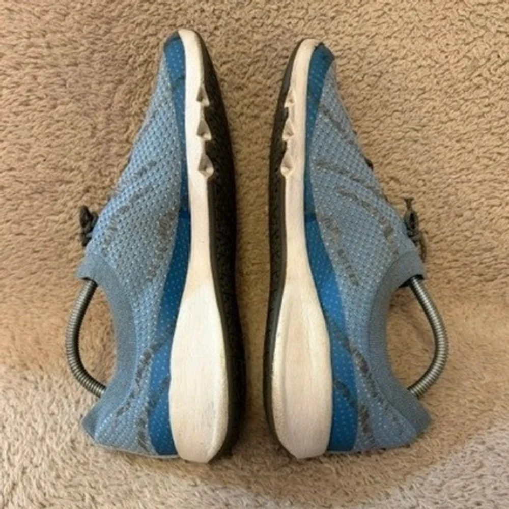 Huk Makara Fishing Shoes Blue Knit Low Top Boat Sneaker Mens Size 9 EUC